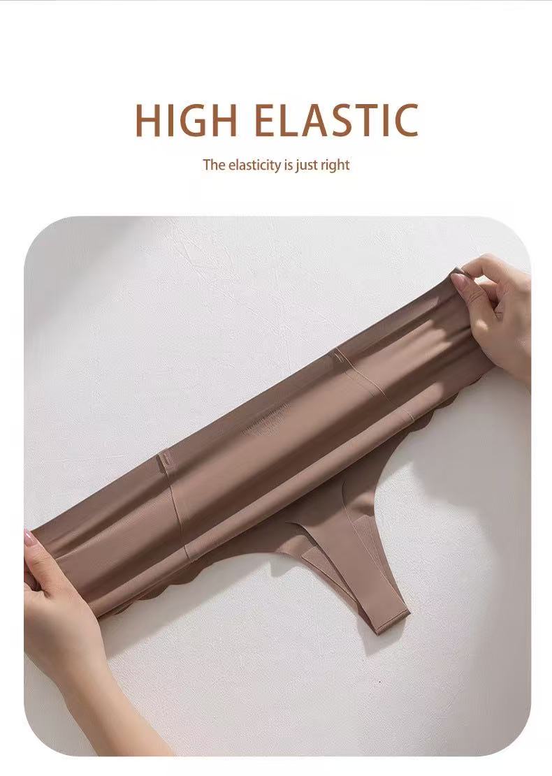 Mid-Rise Scalloped Thong Underwear