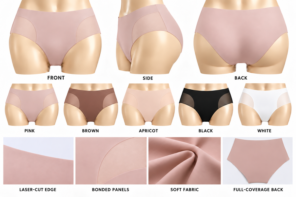 Seamless Mid-Rise Hipster Panties