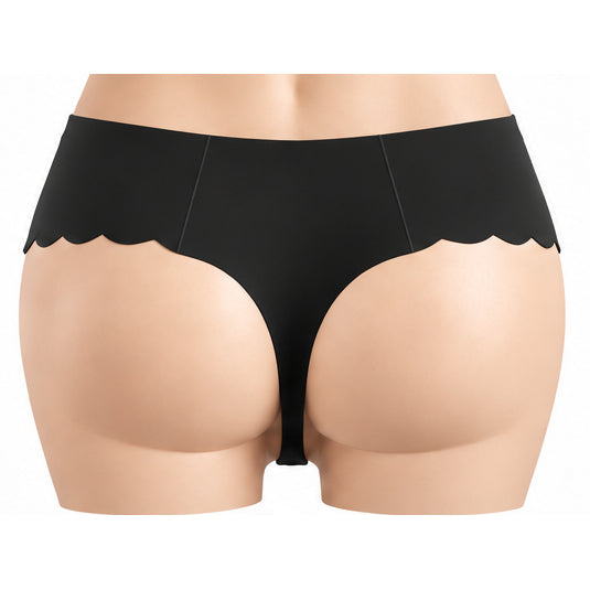 Mid-Rise Scalloped Thong Underwear