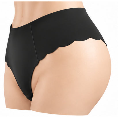 Mid-Rise Scalloped Thong Underwear